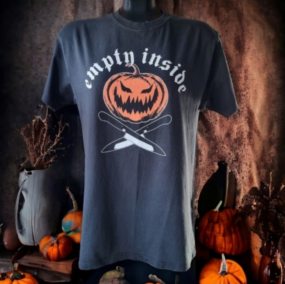 Hot Topic 'Empty Inside' Pumpkin Halloween Unisex T-Shirt